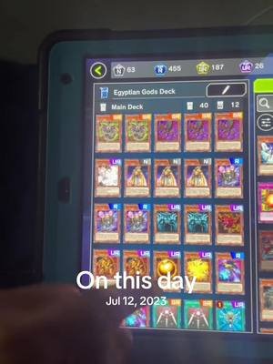 My Egyptian Gods DeckRetro!! #yugioh #yugiohtiktok #yugiohtcg #yugiohmasterduel #fypシ゚viral #fyp #onthisday 