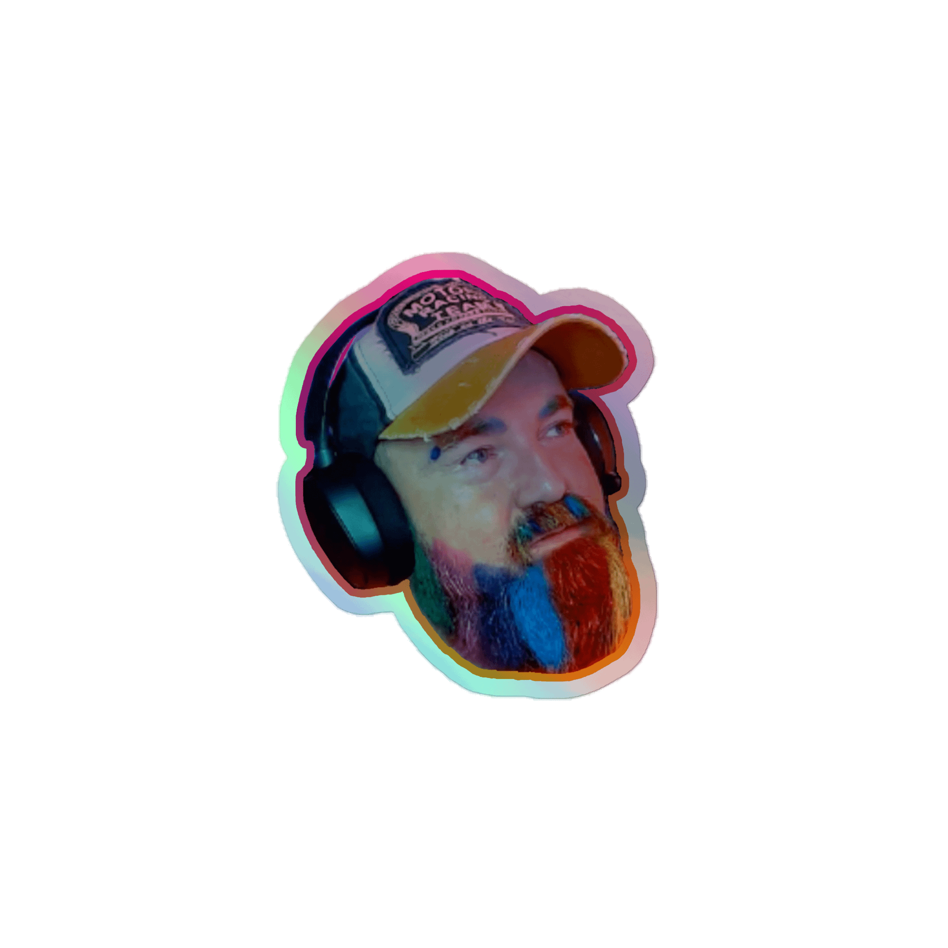 Beardedbruva Holographic Hues Kiss-Cut Sticker Sheet product image (1)