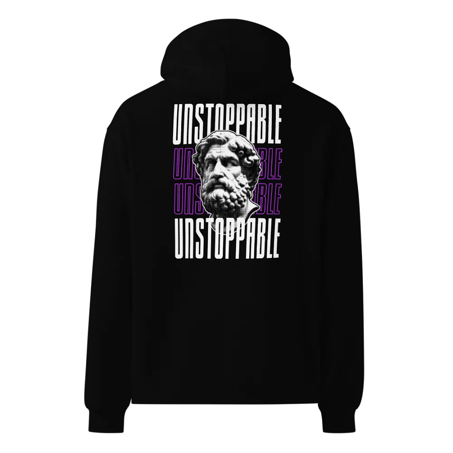 "Unstoppable" Premium Unisex Hoodie - Front & Back Graphic Print Oversized Hoodie product image (3)