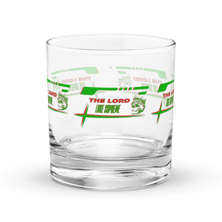 The Lord Luke Supreme Green and Red Logo Rocks Glass Set product image (1)