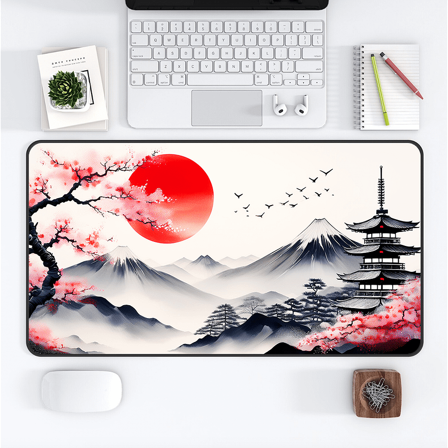 Rising Sun Medium Desk Mat (12 x 22) product image (1)