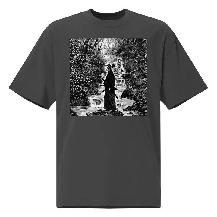 Vagabond Musashi Contemplation | Oversized Faded T-Shirt product image (1)