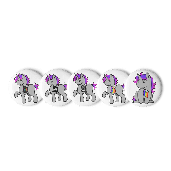 Unicorn + flags Pin Set product image (2)