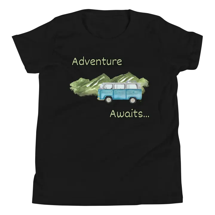 Adventure Awaits Camper Youth T-Shirt product image (1)