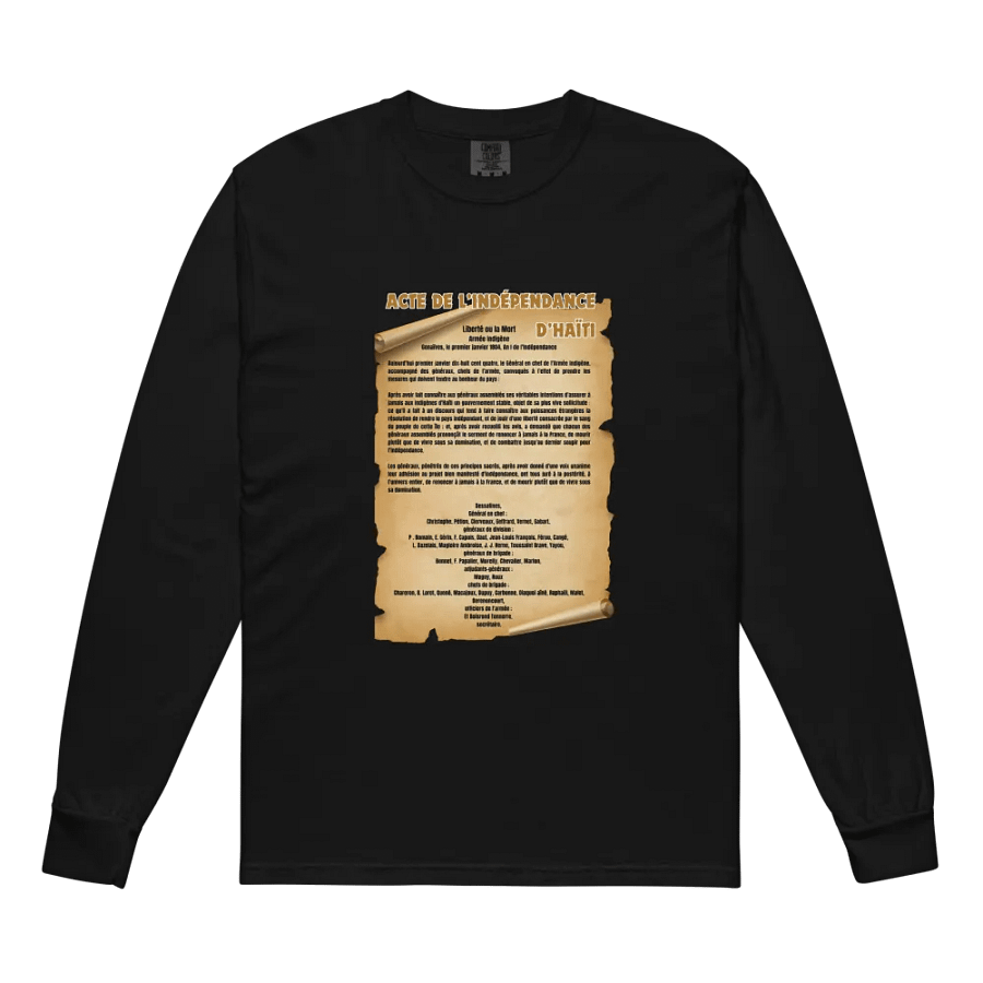Haiti Independence Declaration Long Sleeve Shirt product image (7)