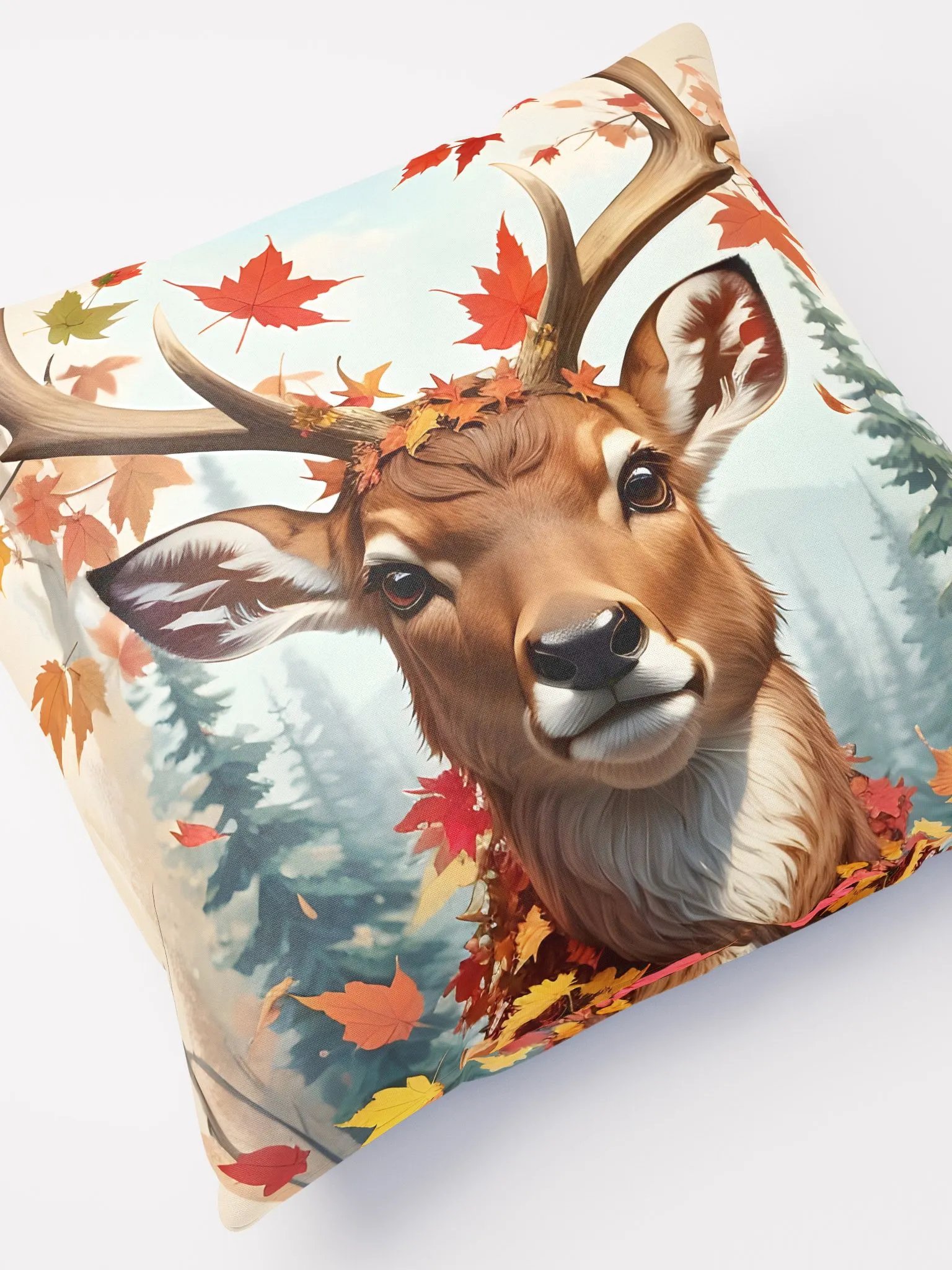 A Deer Amidst Falling Leaves Sticker product image (8)