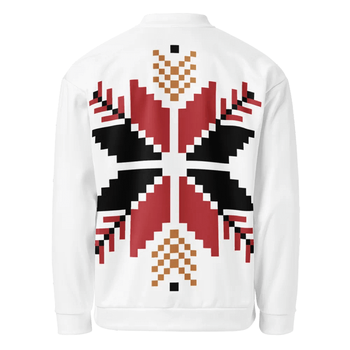 Symmetric Tulip Dreams Bomber Jacket product image (1)