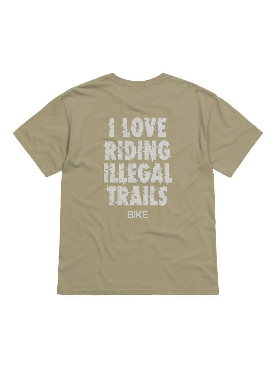 I Love Riding Illegal Trails Shirt (White Logo) product image (1)