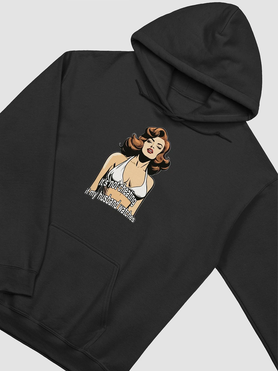It's not cheating if my husband watches vintage retro-styled pop art hoodie product image (35)