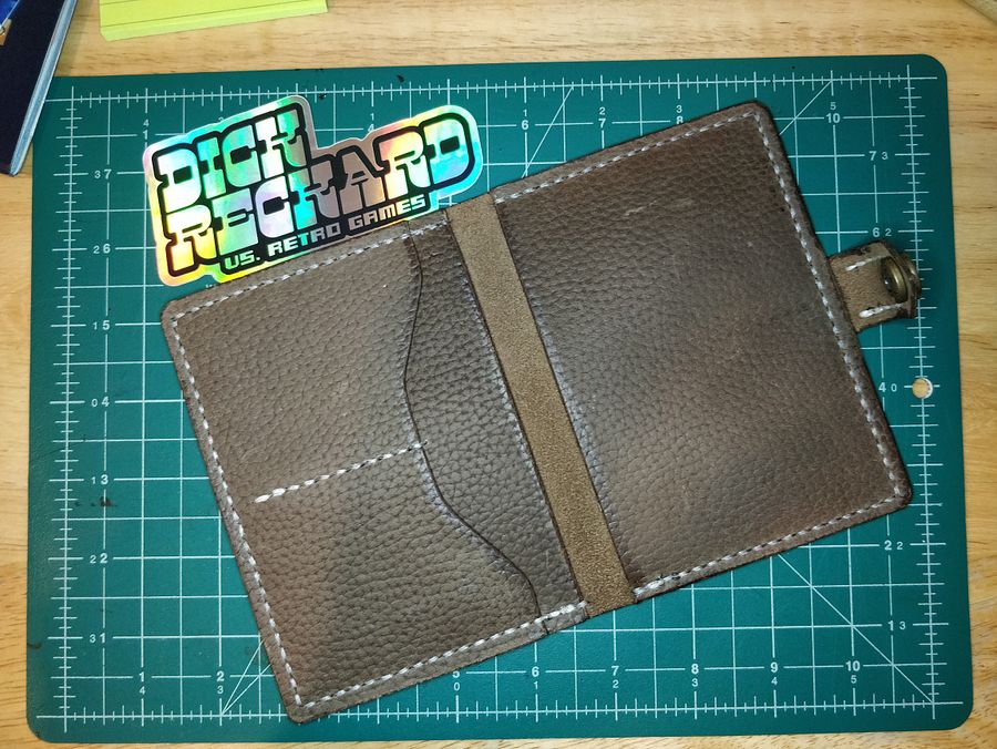 Brown Pebble Grain Passport Holder V1.0-C product image (4)