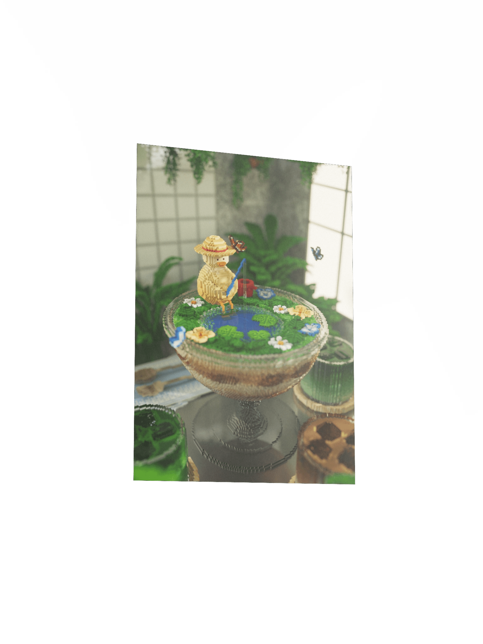 Tiny fishing 🌙 art print product image (4)