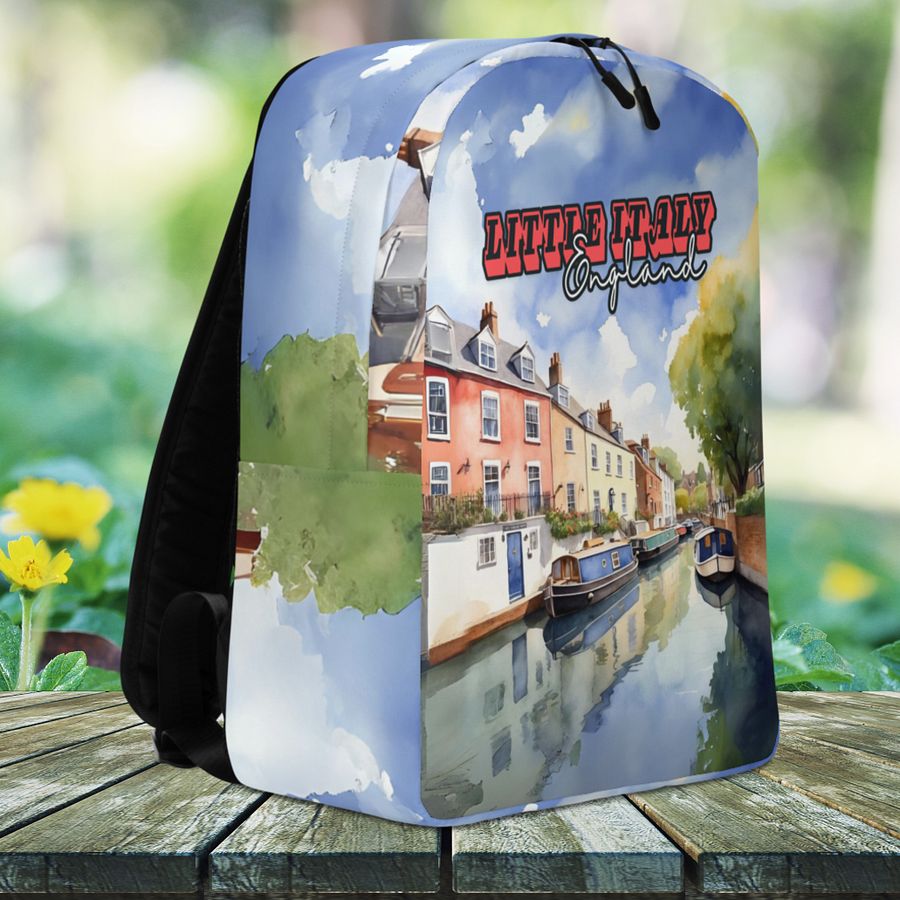 Little Italy - England - All Over Print - Watercolor - Backpack product image (3)