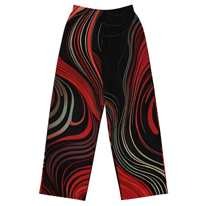 Abstract Psychedelic Swirl - Unisex Wide-Leg Pants product image (2)