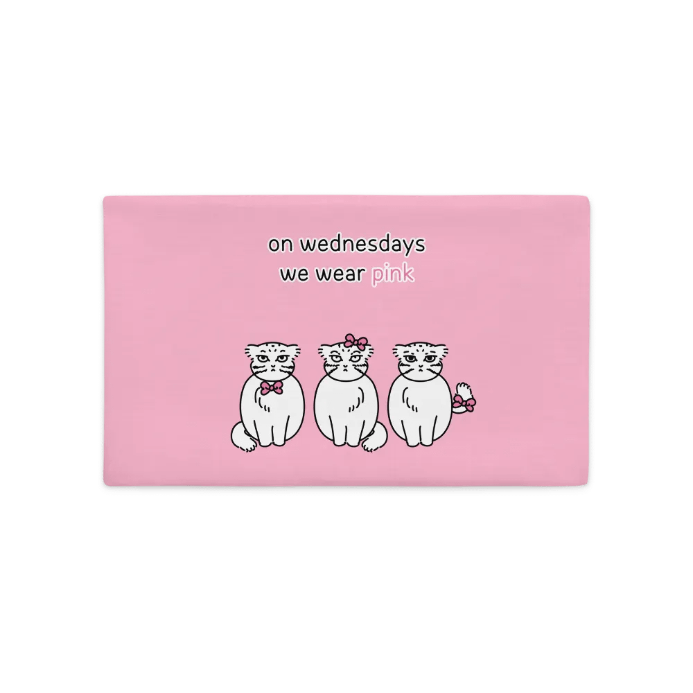 Pink Wednesdays Manul Ver. 2 - Pillow Case product image (2)