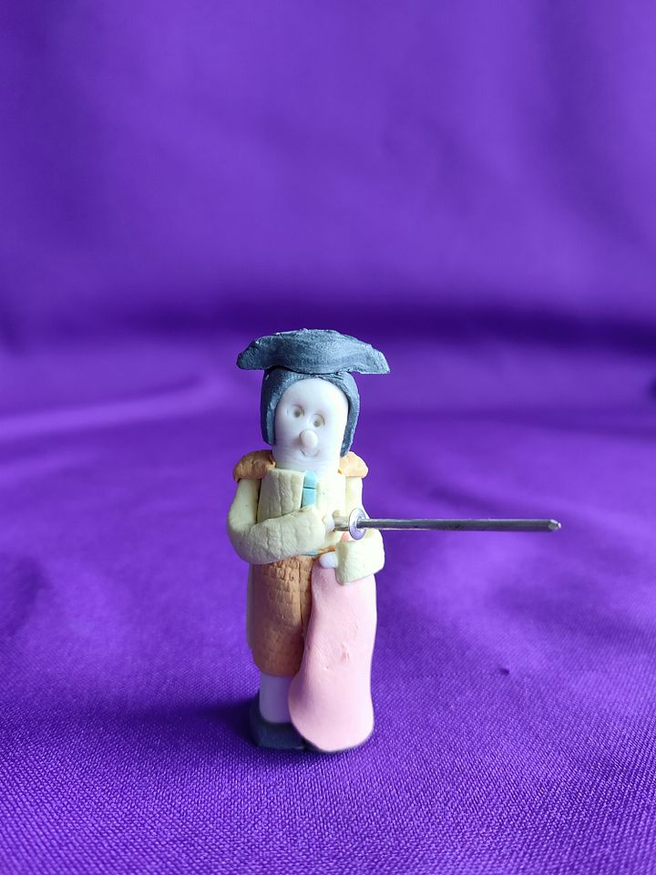 Raro toureiro de cerâmica amarelo, presente para homem product image (2)