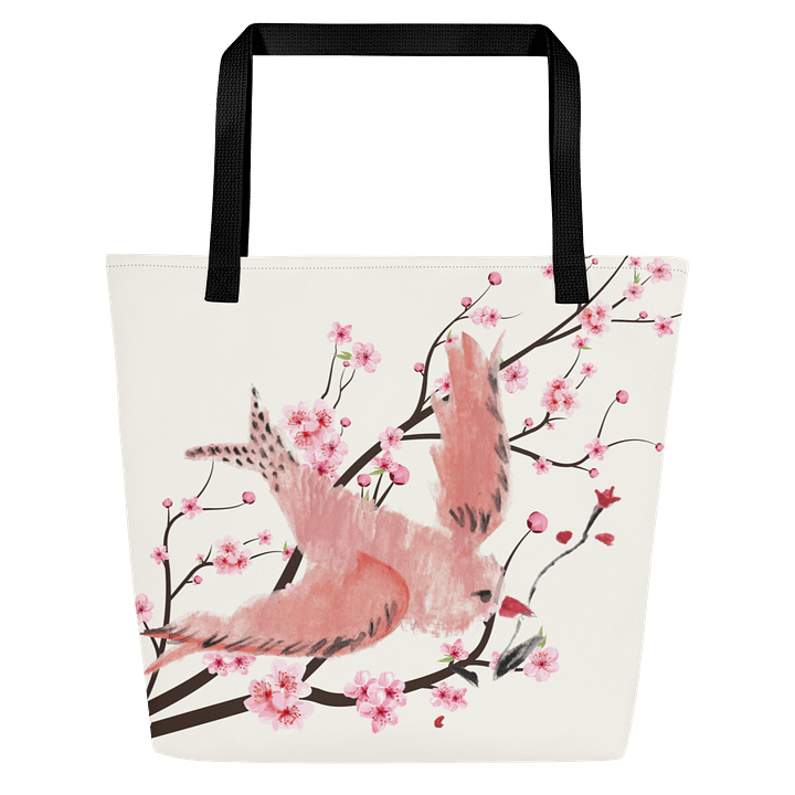 Symmetrical Blossom Birds Tote Bag product image (1)