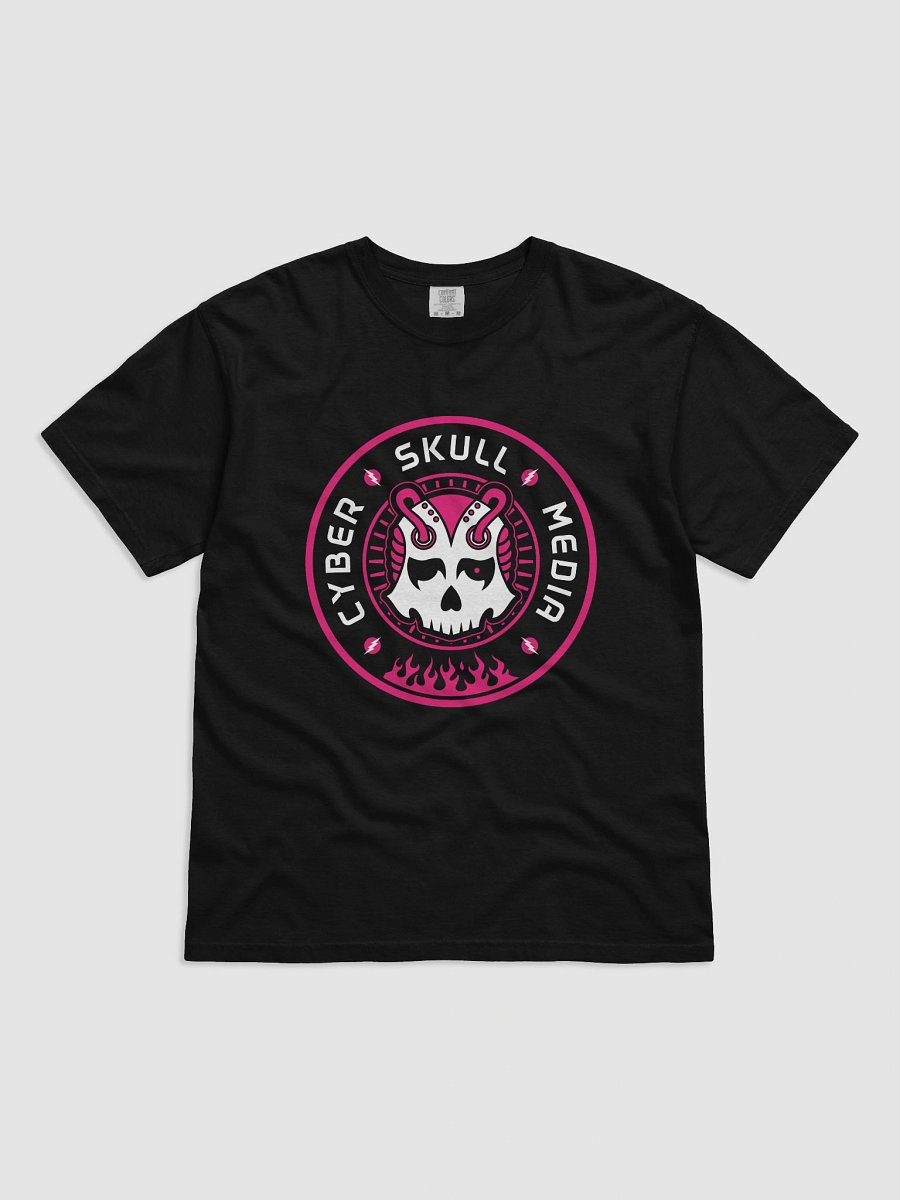 Cyber Skull Media Logo Tee | Pink (Premium) product image (1)