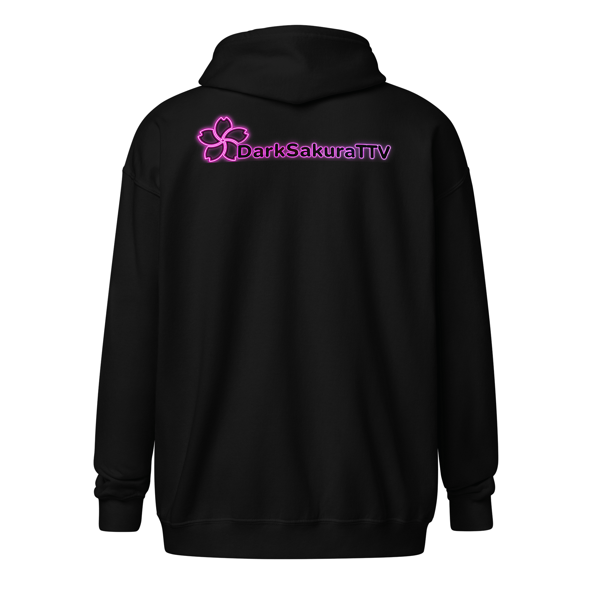 DarkSakuraTTV Neon Logo Heavy Blend Zip Hoodie product image (2)