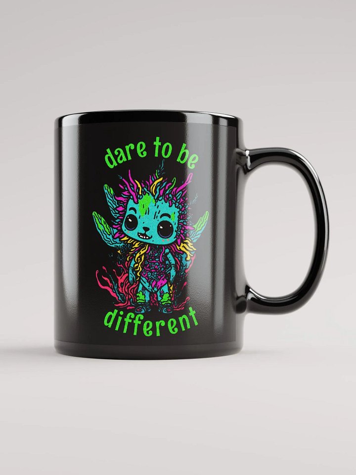 Quirky Misfits Graphic | Black Coffee Mug | Dare To Be Different product image (2)