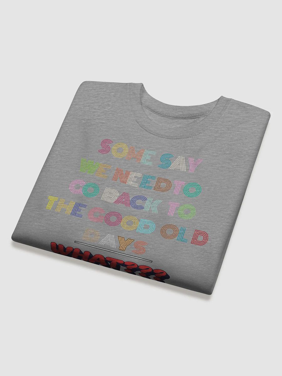 Some Say We Need To Go Back To The Good Old Days - Funny Sweatshirt product image (14)