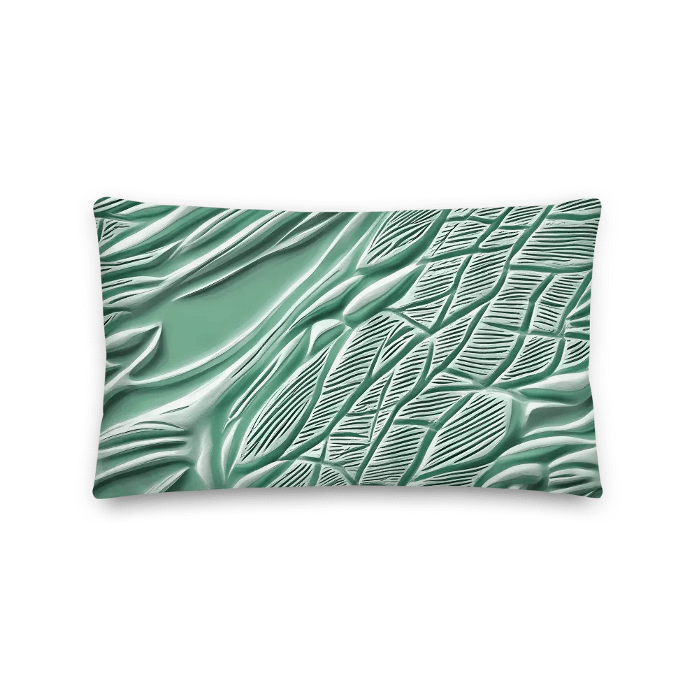 Abstract Seafoam Green Animal Print Premium Accent Pillow product image (2)