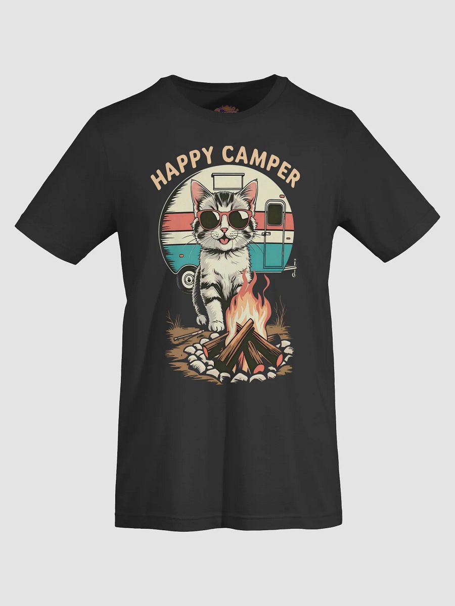 Retro Happy Camper cat T-Shirt product image (57)