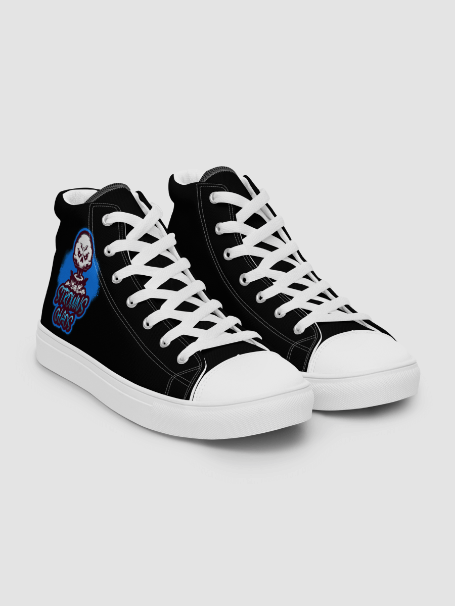 [strowns_chaos] Women;s High Top Canvas Shoes (Black) product image (5)