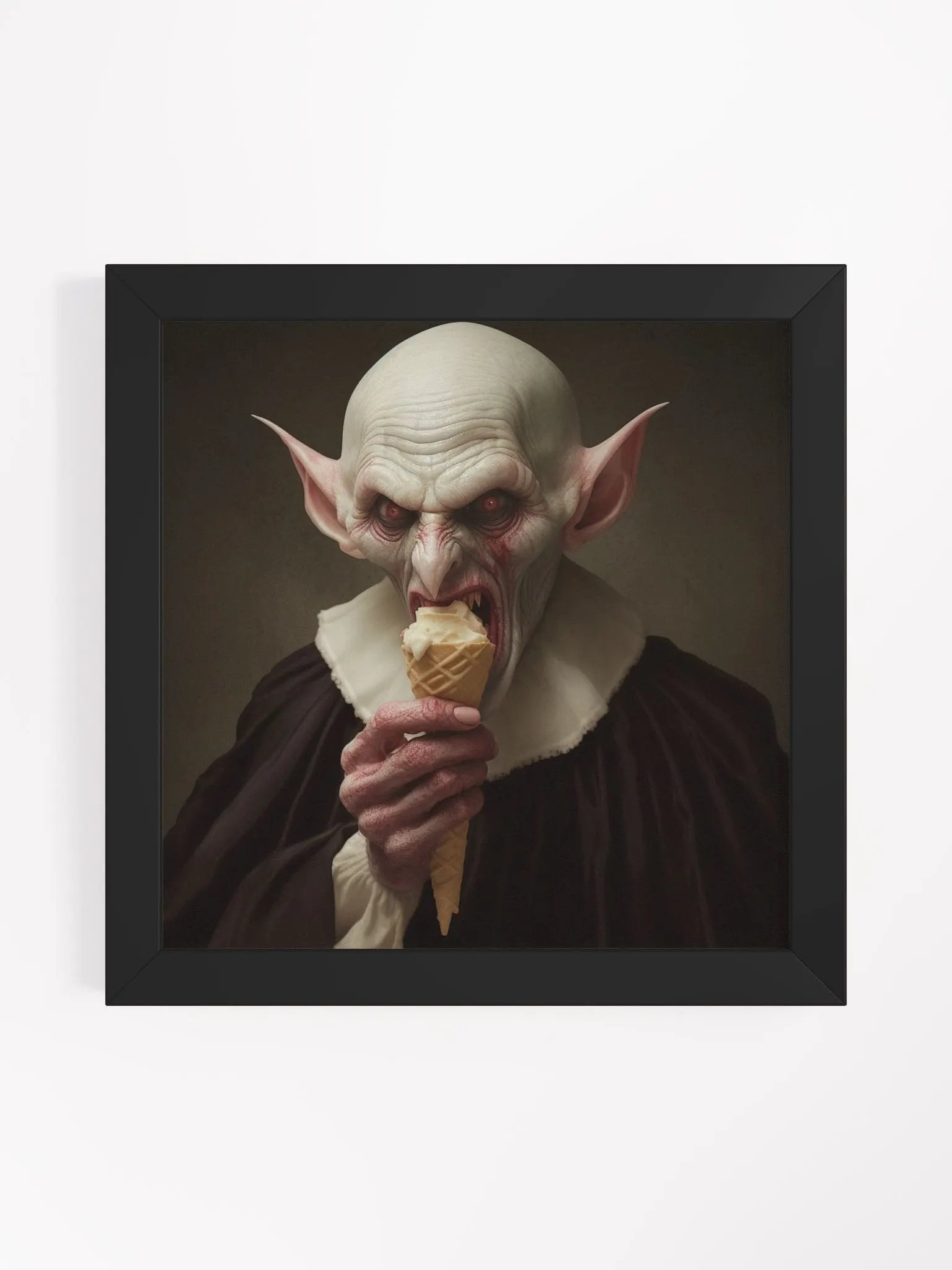 Sinister Vampire Eating Ice Cream Cone product image (5)