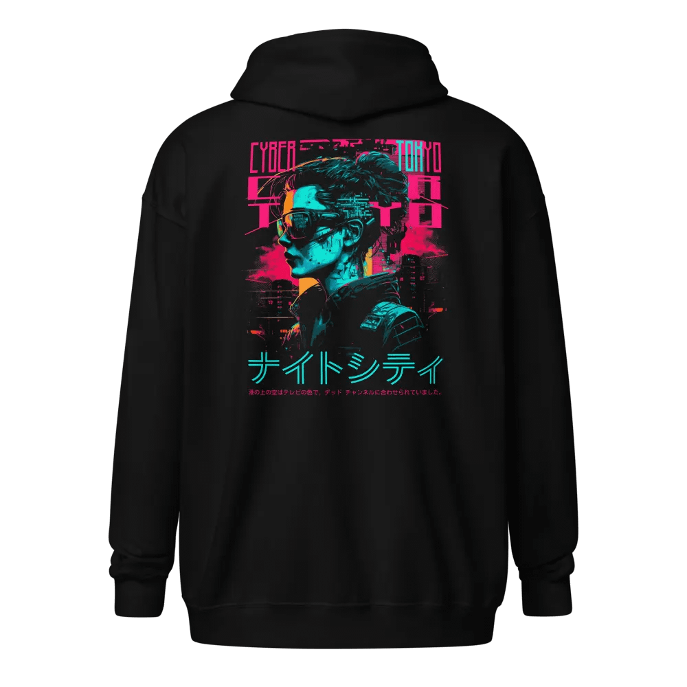 Cyber Mechanical Fox Unisex Zip Hoodie product image (6)
