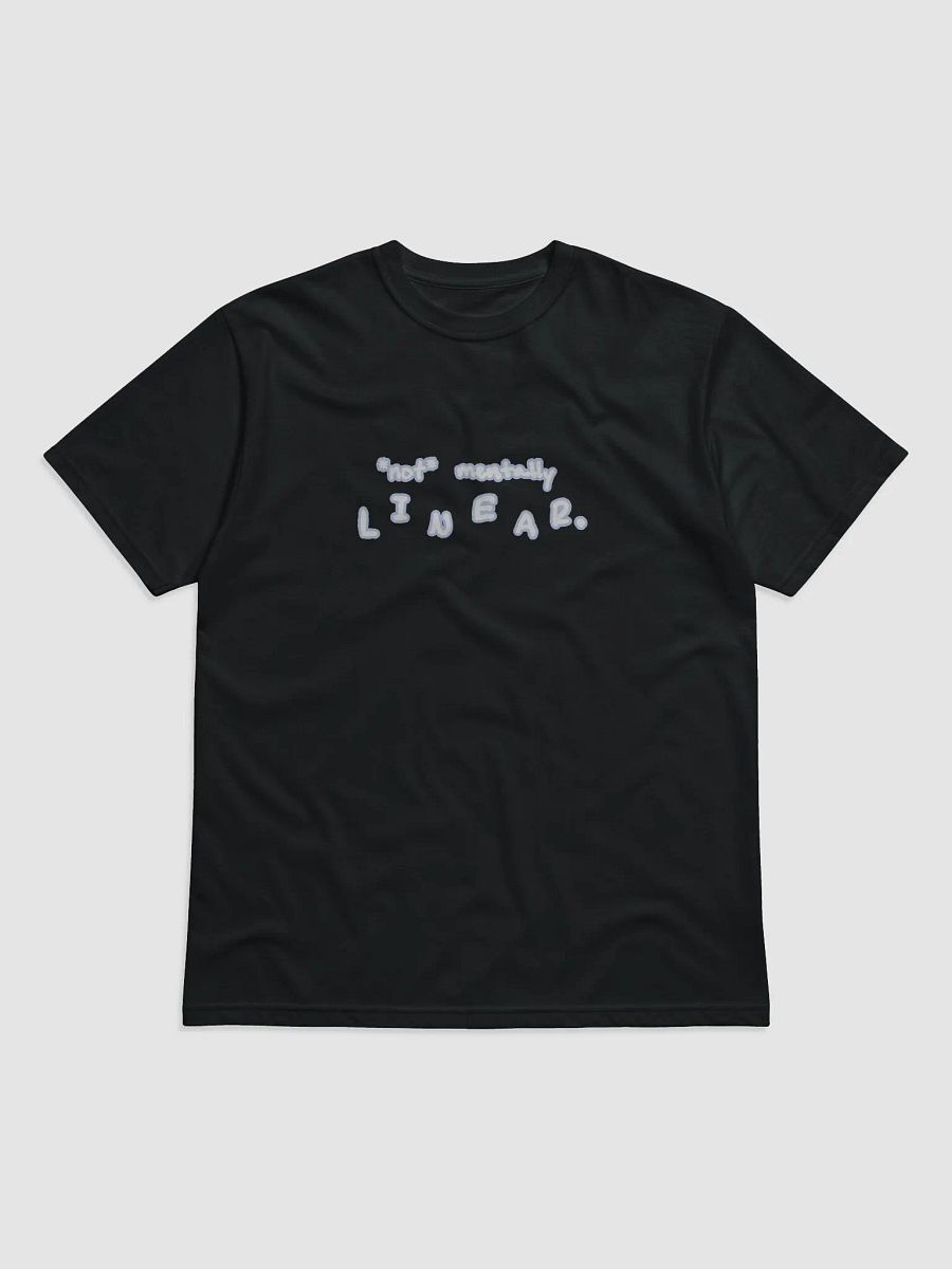 *not* mentally linear (lined design, #BDCAEF) unisex eco tee product image (1)
