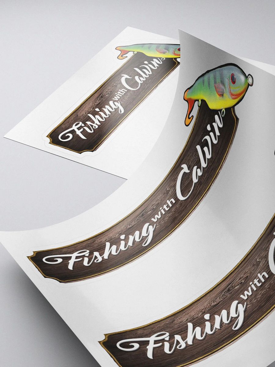 Fishing With Calvin Logo Sticker product image (4)
