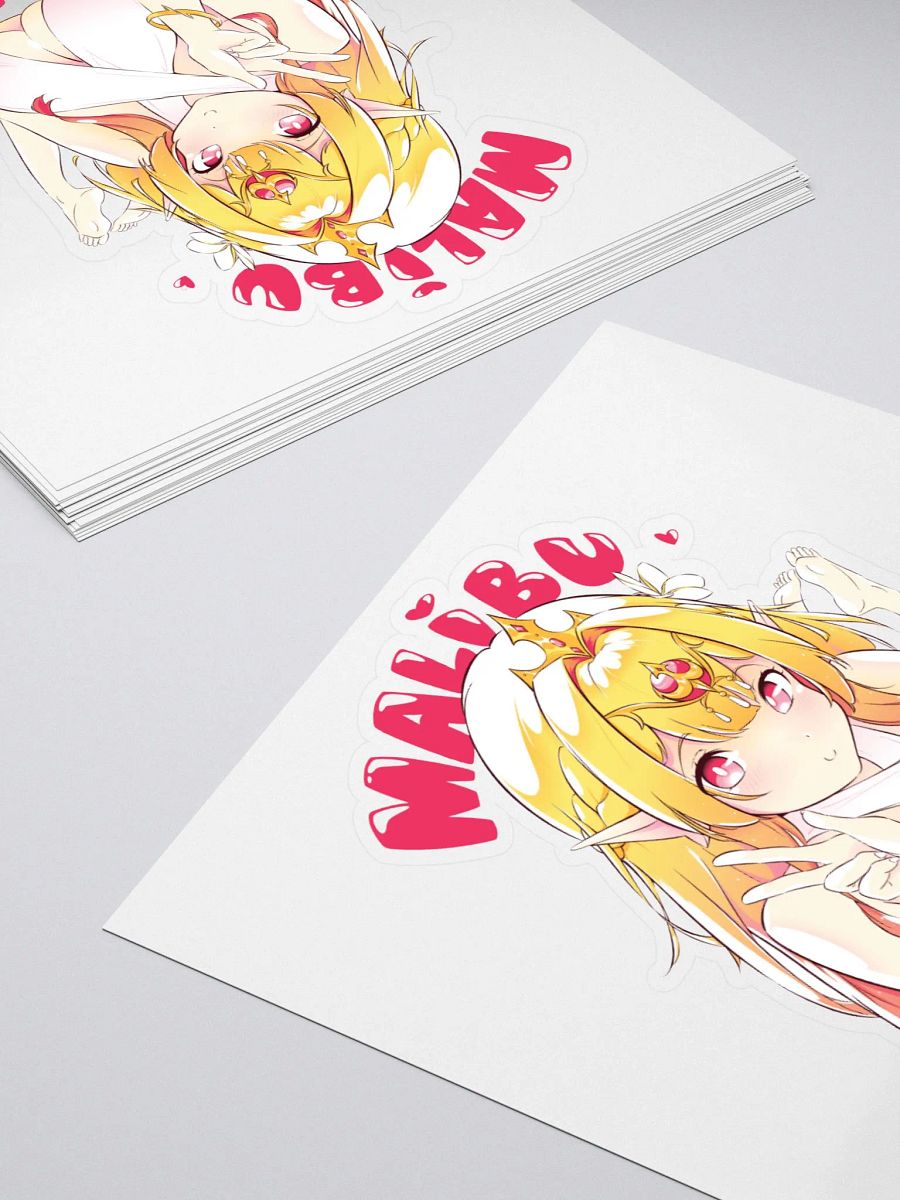 4x4 Malibu Misty Kiss Cut Stickers product image (4)