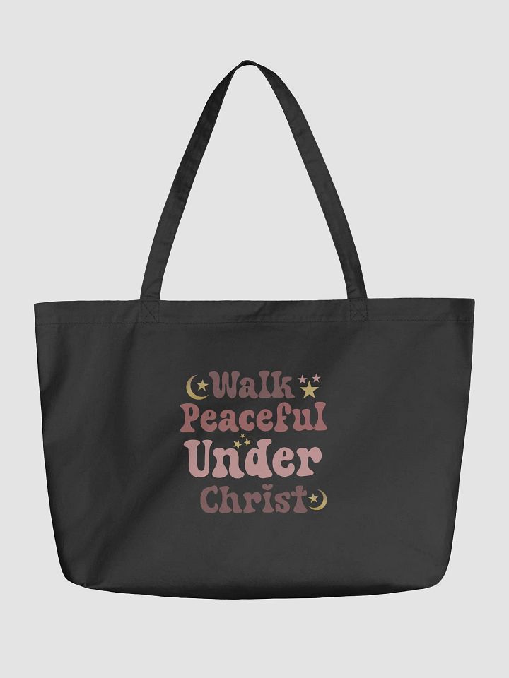 Walk Peaceful Under Christ Eco Tote bag product image (1)