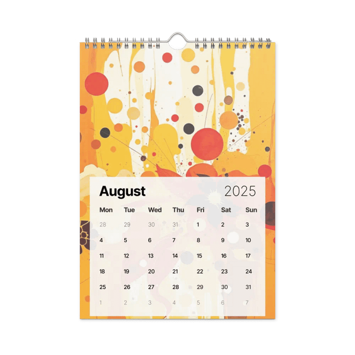 ART ABSTRACT WALL CALENDAR 2025 product image (2)