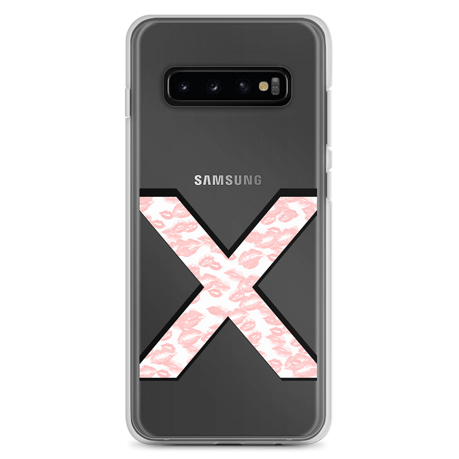 White X Pink Lipstick Kisses Phone Case S product image (2)