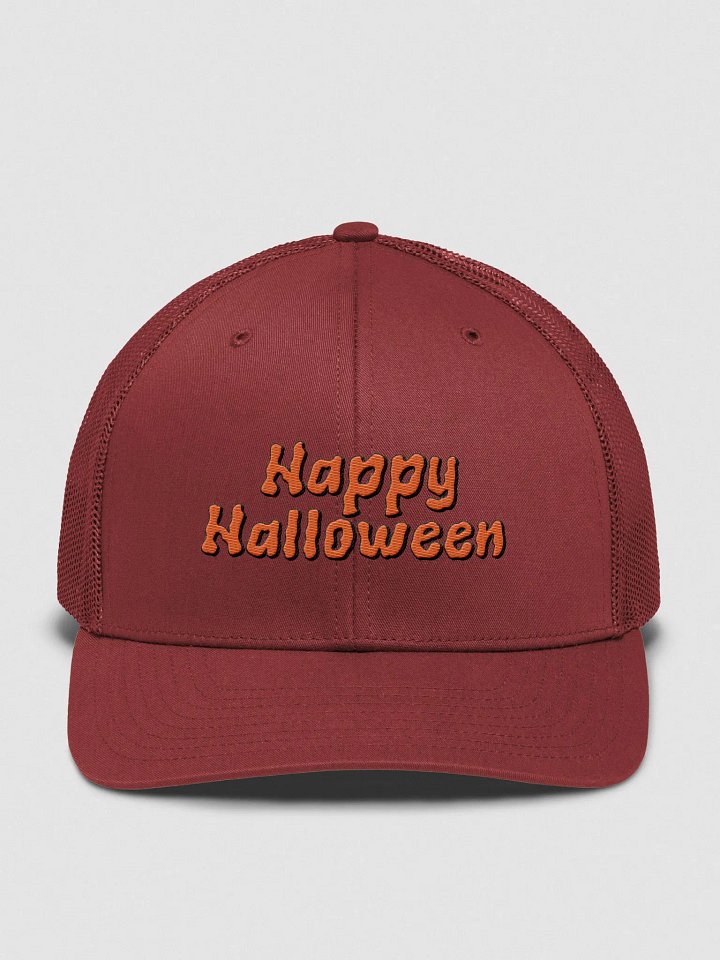 Happy Halloween Embroidered Trucker Hat product image (1)