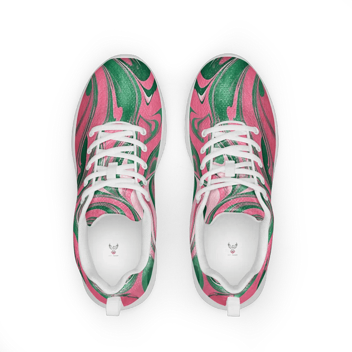 Women's Oh So Pretty Pink & Green Painted Athletic Kicks product image (2)