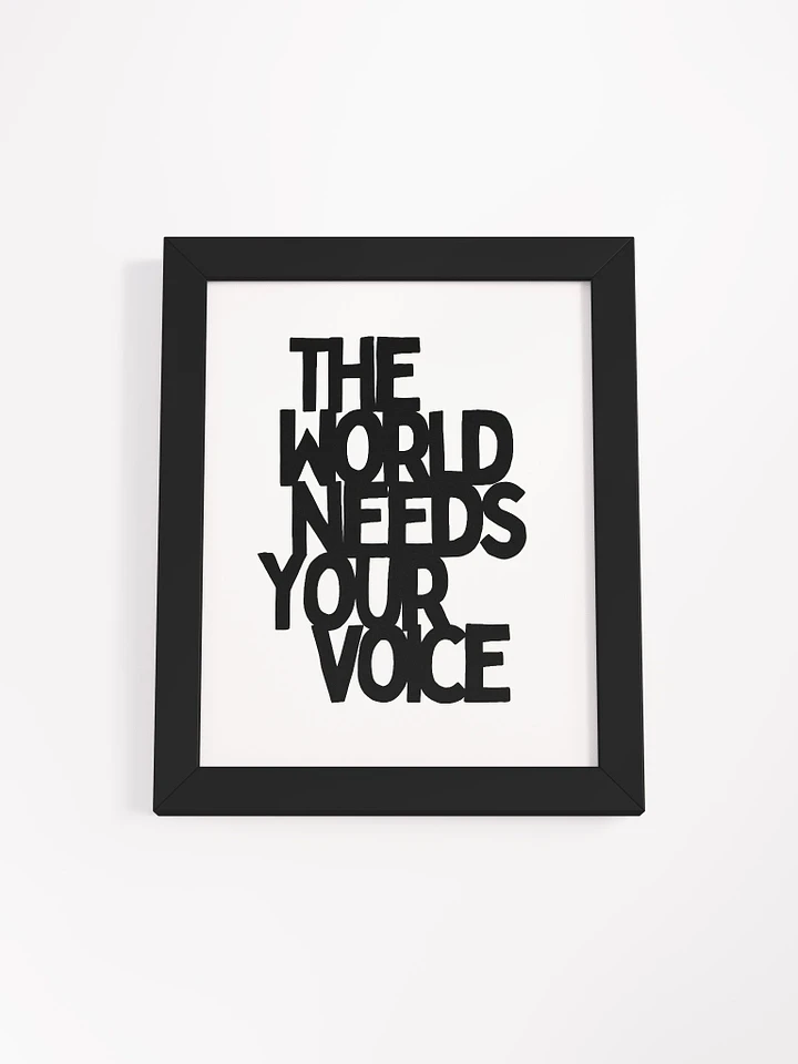 The World Needs Your Voice Black product image (3)