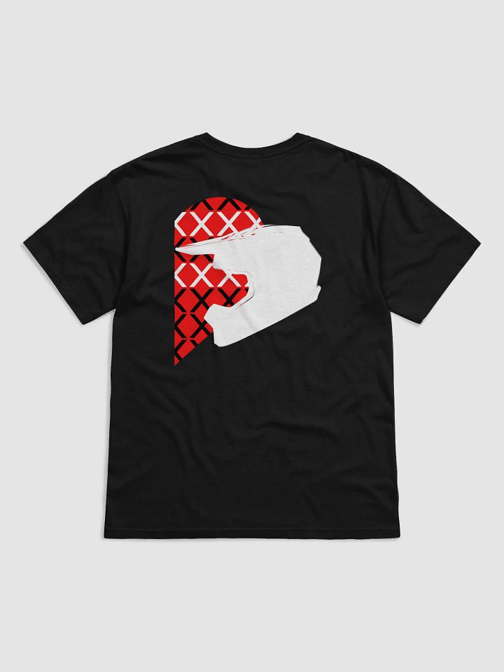 Valentine Matching Off-Road Helmet Heart Shirt (White-Right) product image (1)