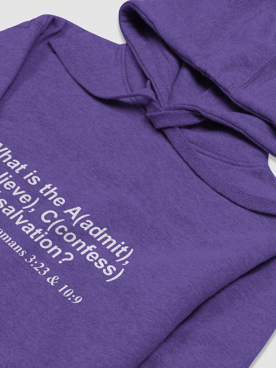 A Christian Sweatshirt to prompt spiritual conversations: What does the Bible say about Salvation? product image (4)