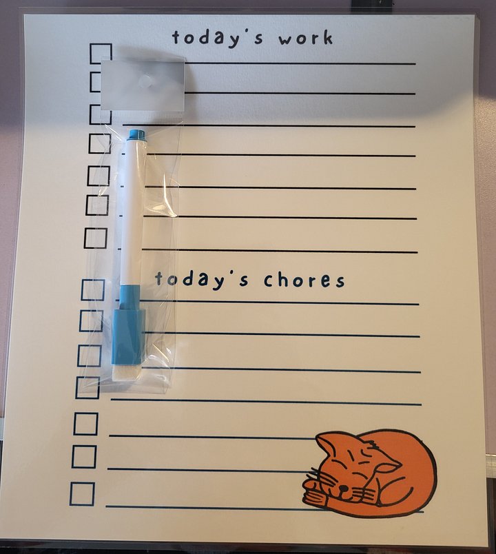 🐱🧡 Orange Tabby Cat Dry Erase To-Do List – Purr-fectly Playful and Ready to Keep You on Track! 🧡🐱 product image (1)