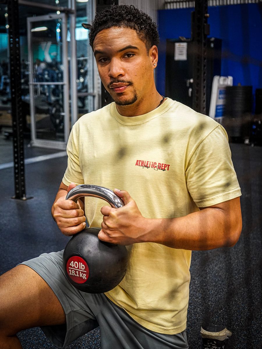Athletic Dept | Too Blessed To Be Stressed | T-Shirt (Butter) product image (5)