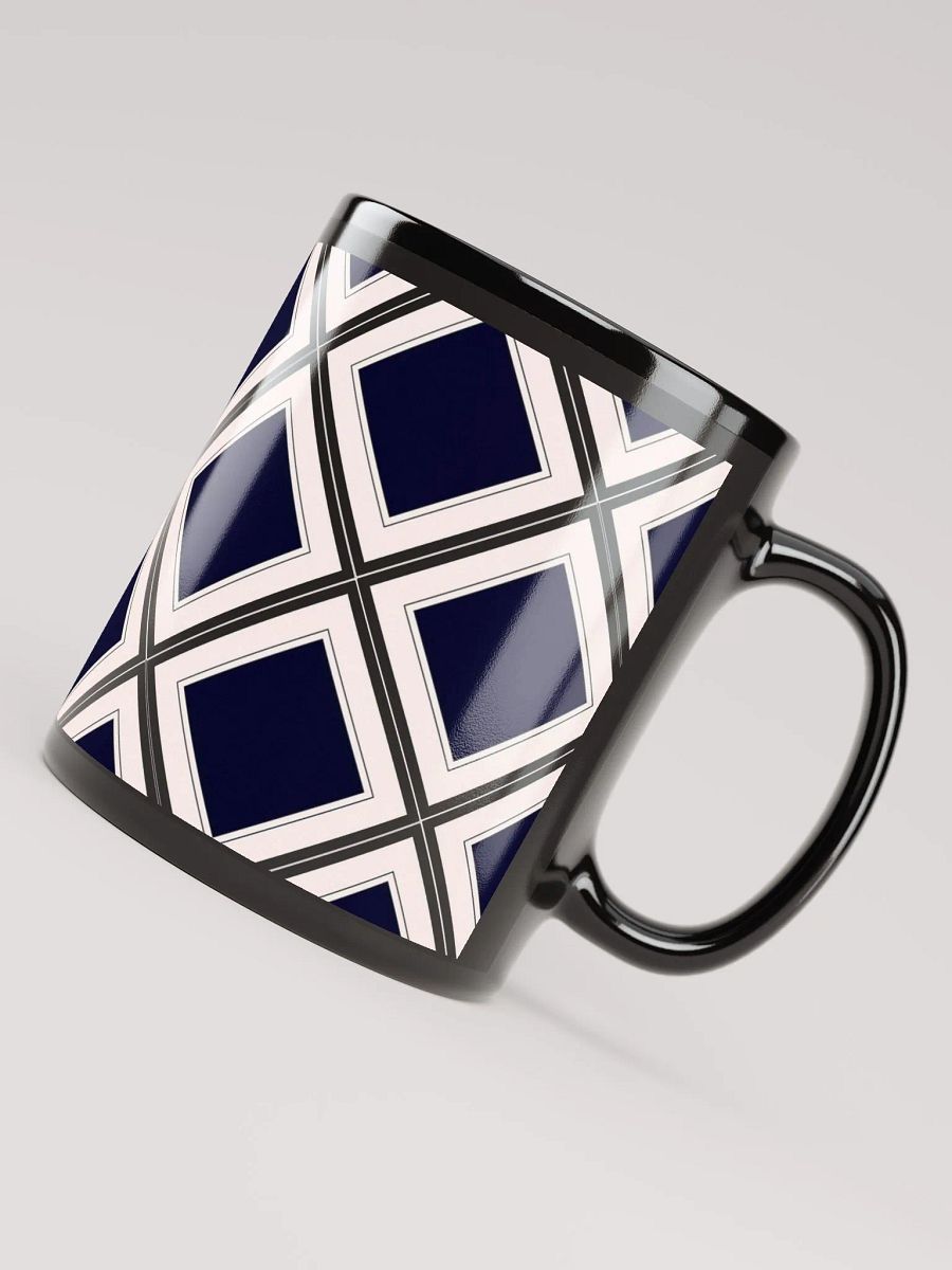 Black Diamonds Surrounded By White Black Mug product image (8)