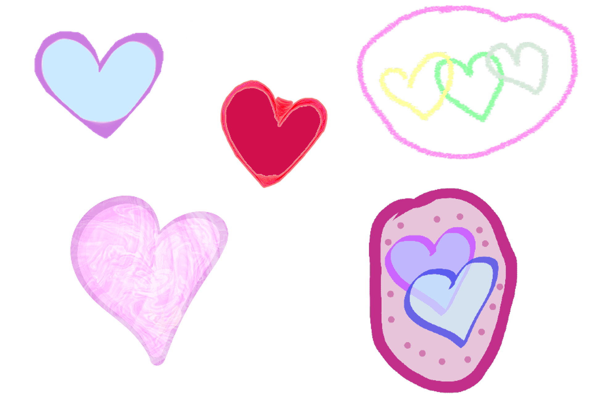 Heart Clipart Variety Pack - Digital Download product image (1)