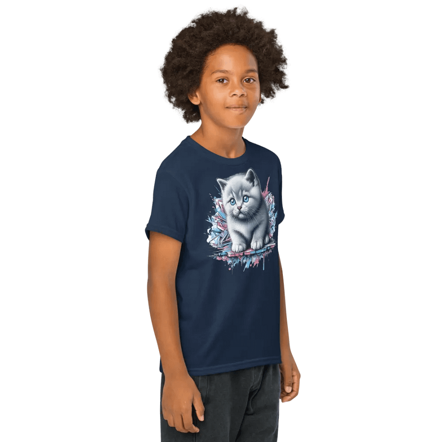 Urban British Kitten Graffiti Youth Tee product image (3)