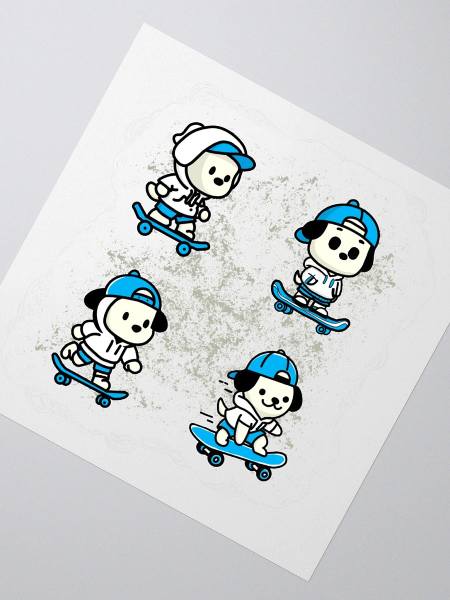 Skater Pup Crew Sticker Set product image (4)
