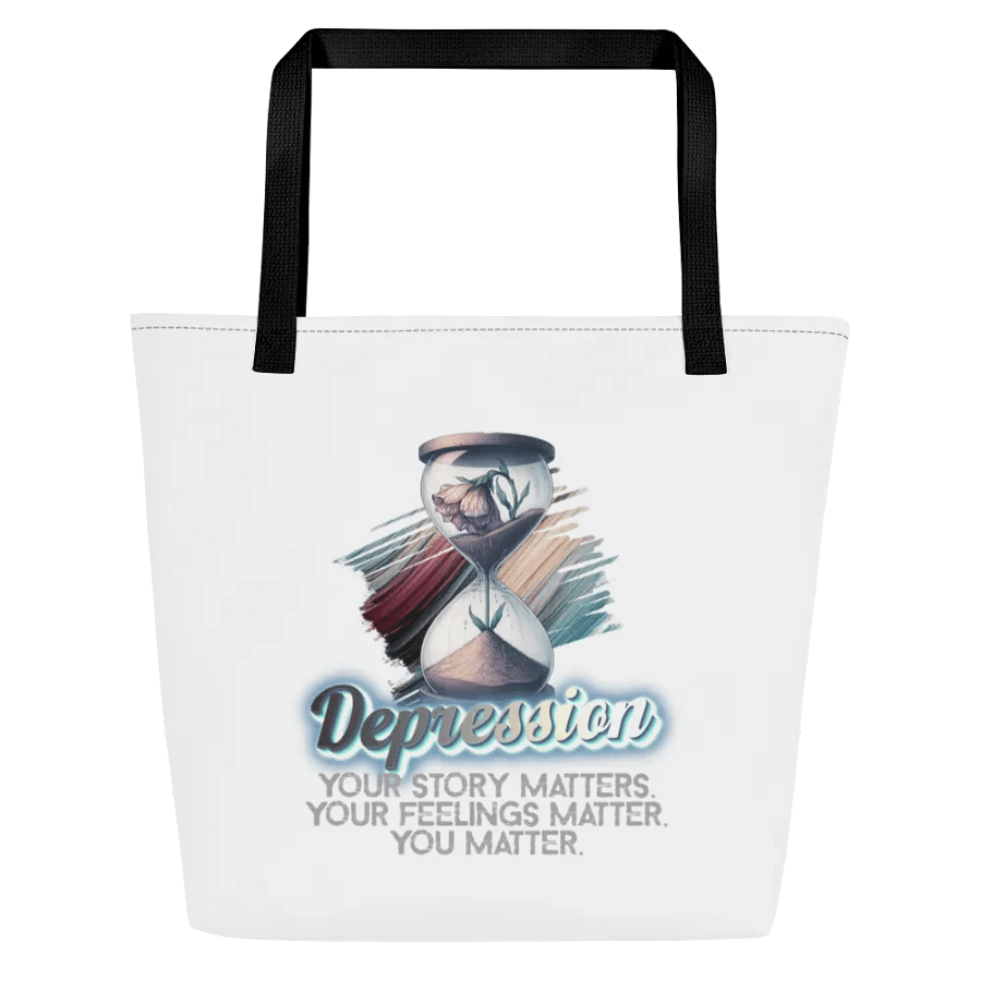 Depression Large Tote Bag w/ Pocket product image (7)