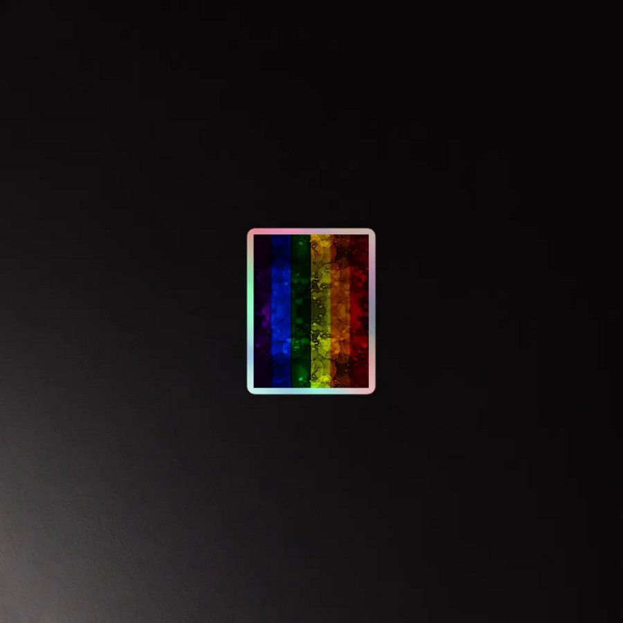 Pride Flag Sticker (Textured Variation) product image (4)