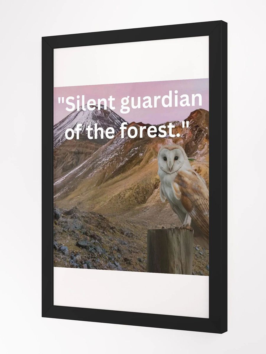 Wall Art Owl Framed High-Quality Matte Poster (in) product image (2)
