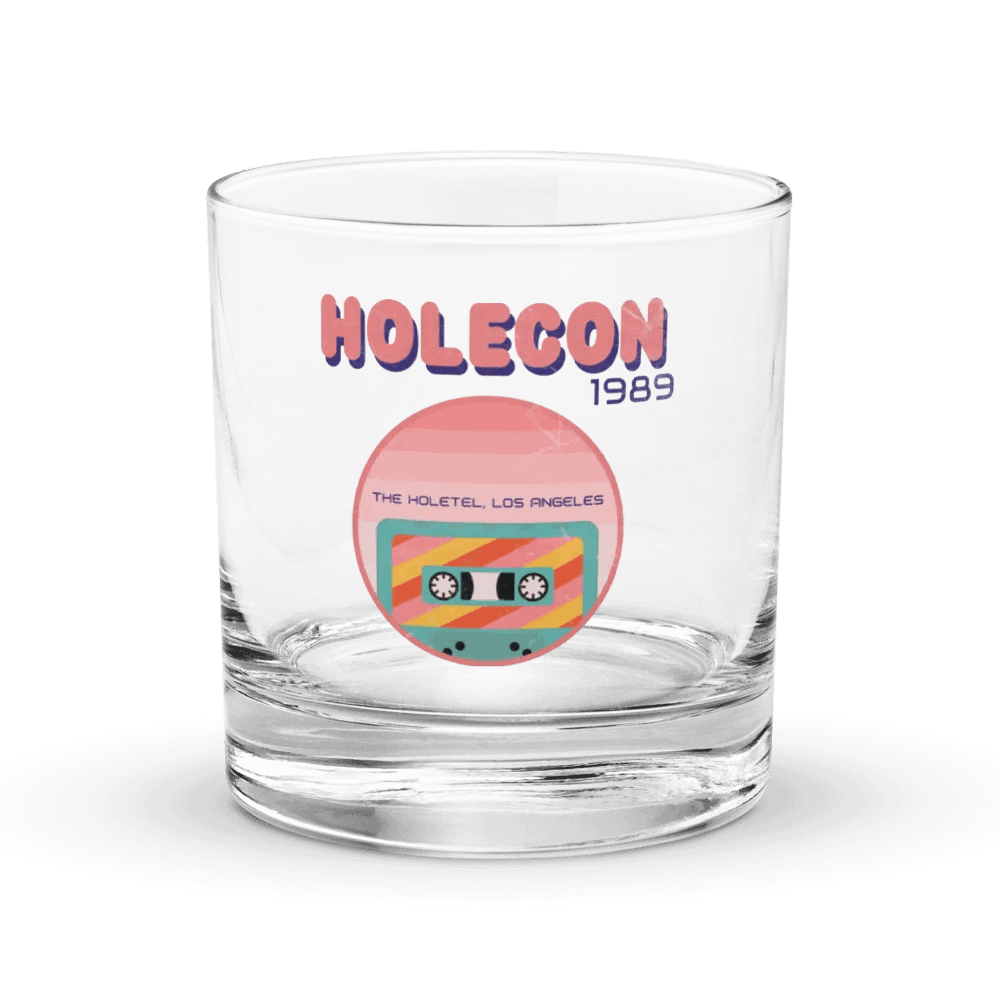 Vintage HoleCon rocks glass product image (3)